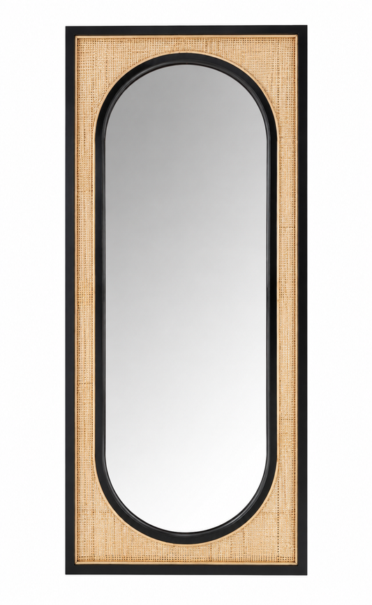CANDON FLOOR MIRROR - BLACK